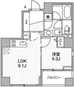 ライトハウス西新宿 501 間取り図