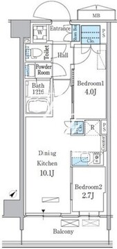 パークアクシス品川南大井パークフロント 633 間取り図