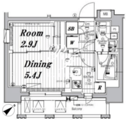 メイクスデザイン入谷アジールコート 1003 間取り図
