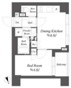 ブランシエスタ品川大井町パークエッジ 102 間取り図