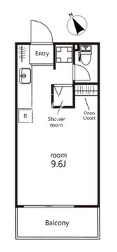 クレジデンス神谷町 1004 間取り図