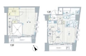 フォレシティ六本木 1205 間取り図