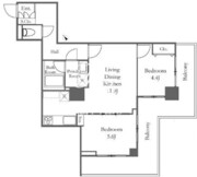 リバーシティ21新川 2607 間取り図