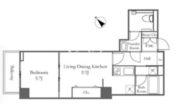 リバーシティ21新川 3013 間取り図