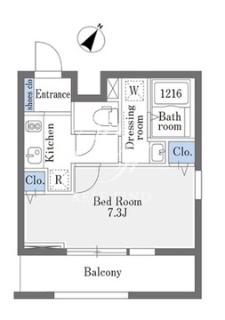 ラドゥセール巣鴨イースト 301 間取り図