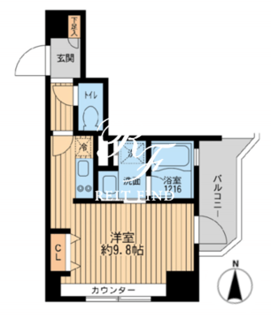 クリオ戸越銀座弐番館 902 間取り図