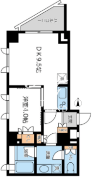 シティスパイア若松町 304 間取り図