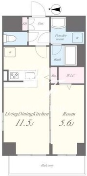 ブランエール戸越 101 間取り図