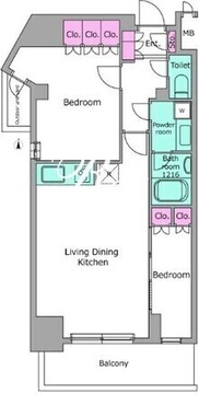レジディア杉並方南町 513 間取り図