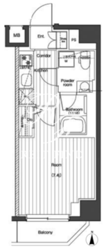 プレミアムキューブG北新宿 311 間取り図