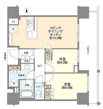 ブランズ本郷 502 間取り図