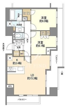 ブランズ本郷 504 間取り図