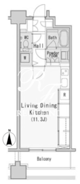 レジディア西麻布 803 間取り図