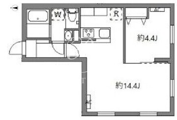 グランピア中野坂上 206 間取り図