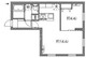 グランピア中野坂上 206 間取り図