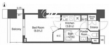 コンフォリア西荻窪 810 間取り図