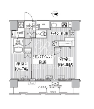 コスモグランス南品川 1302 間取り図