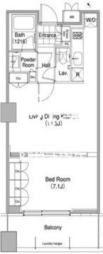 コンフォリア東池袋ウエスト 1207 間取り図