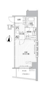 コスモグランス南品川 210 間取り図