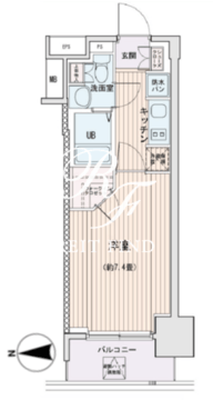 エスティメゾン錦糸町2 811 間取り図