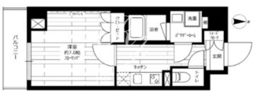グランドコンシェルジュ菊川 303 間取り図