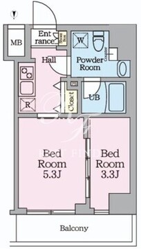 ハイズ桜橋ミライズ 601 間取り図