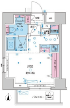 ジェノヴィア本蓮沼 602 間取り図