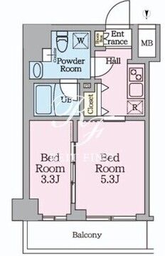 ハイズ桜橋ミライズ 502 間取り図