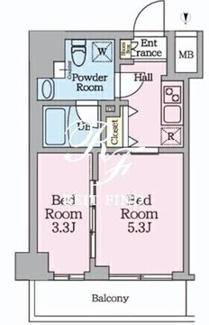 ハイズ桜橋ミライズ 202 間取り図