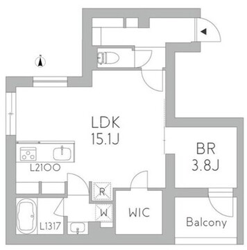 グランデュオ千歳烏山 103 間取り図