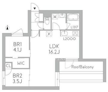 グランデュオ千歳烏山 204 間取り図