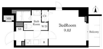 ラティエラ王子飛鳥山 401 間取り図