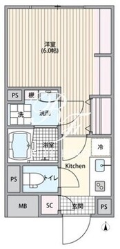 エルファーロ笹塚3 202 間取り図