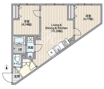 エルファーロ笹塚3 104 間取り図