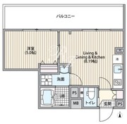 エルファーロ笹塚3 401 間取り図