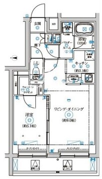 セジョリ中野富士見町 101 間取り図