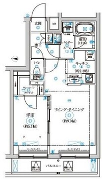 セジョリ中野富士見町 201 間取り図