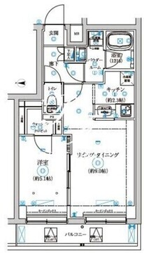 セジョリ中野富士見町 401 間取り図