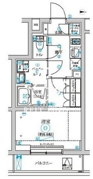 セジョリ中野富士見町 304 間取り図