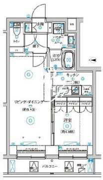 セジョリ中野富士見町 405 間取り図