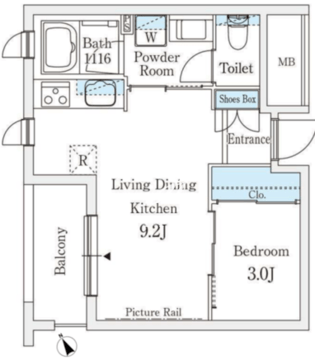 エル・セレーノ西早稲田 118 間取り図