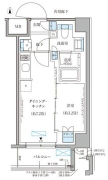 パークアクシス文京本郷 417 間取り図