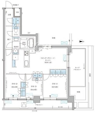パークアクシス文京本郷 802 間取り図