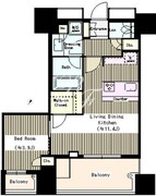 リビオ日本橋人形町 1105 間取り図