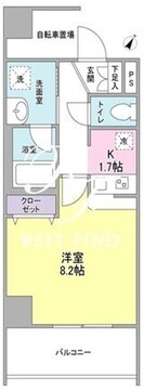 メゾンピオニー都立大学 502 間取り図