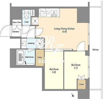 オーキッドレジデンス西大井 203 間取り図