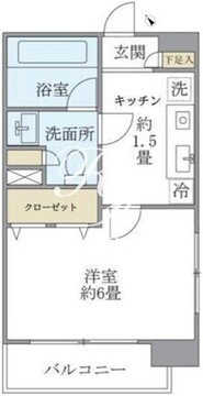 エコロジー白山レジデンス 304 間取り図
