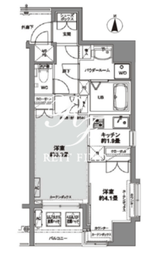 コンフォリア芝公園 1104 間取り図