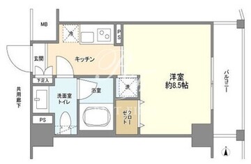 アーバンファースト神楽坂 506 間取り図