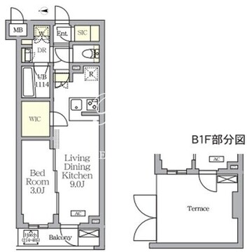 アジールコート都立大学 103 間取り図